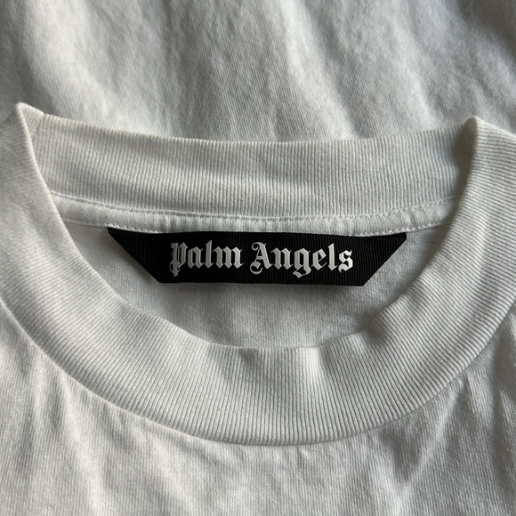 Authentic Palm angels the classic T-shirt logo tee white - Picture 3 of 9
